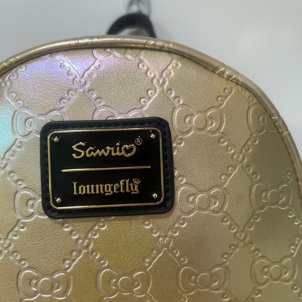 Loungefly Gold Mini Backpack - image 2